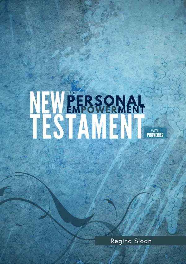 Blue personalized Bible cover example